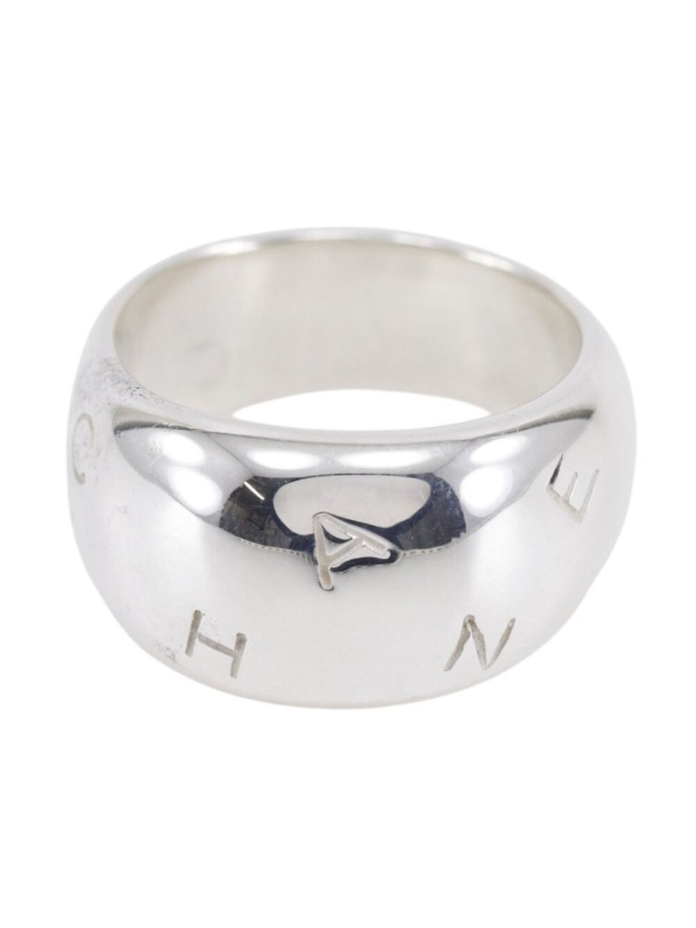 Chanel Vintage 925 Sterling Silver Ring